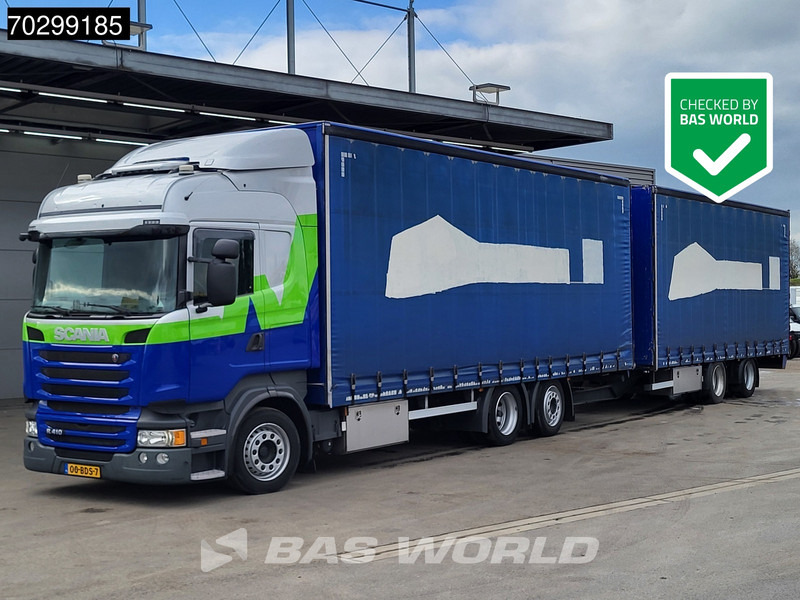Scania R410 R 6X2 NL-Truck Standairco Lift+Steering-Axle Automatic Euro 6 - Tovornjak s ponjavo: slika 1 Scania R410 R 6X2 NL-Truck Standairco Lift+Steering-Axle Automatic Euro 6 - Tovornjak s ponjavo: slika 1