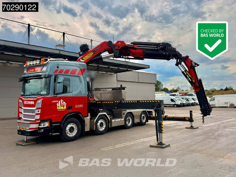 Scania R500 8X2 NL-Truck Palfinger PK165002 TEC 7 Crane Winch Fly-Jib Retarder Lift+steering - Tovornjak s kesonom, Tovornjak z dvigalom: slika 1 Scania R500 8X2 NL-Truck Palfinger PK165002 TEC 7 Crane Winch Fly-Jib Retarder Lift+steering - Tovornjak s kesonom, Tovornjak z dvigalom: slika 1