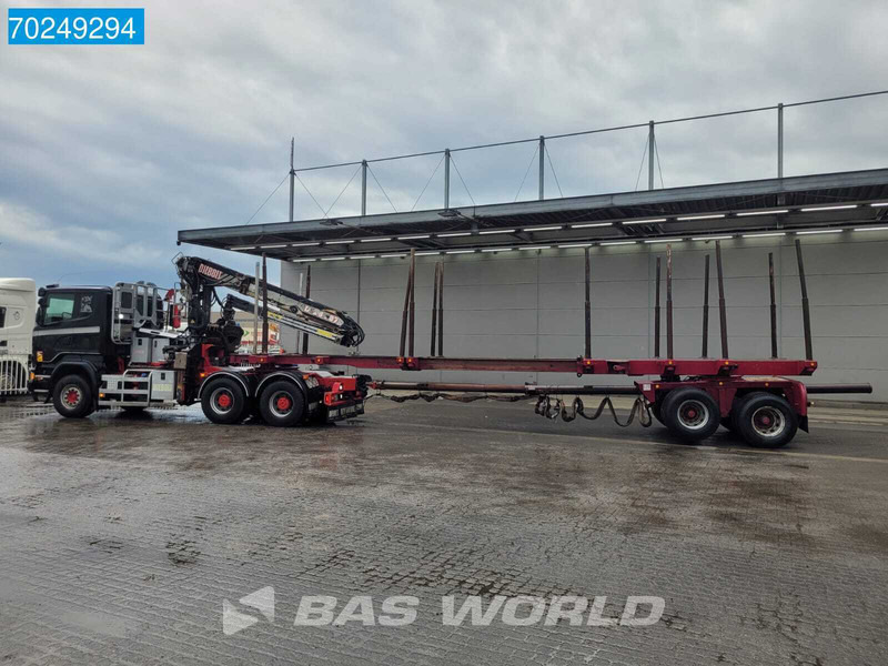 Scania R580 6X4 Holz Kran Diebolt D28 Full-Steell Extentable Trailer - Tovornjak za prevoz lesa, Tovornjak z dvigalom: slika 3 Scania R580 6X4 Holz Kran Diebolt D28 Full-Steell Extentable Trailer - Tovornjak za prevoz lesa, Tovornjak z dvigalom: slika 3