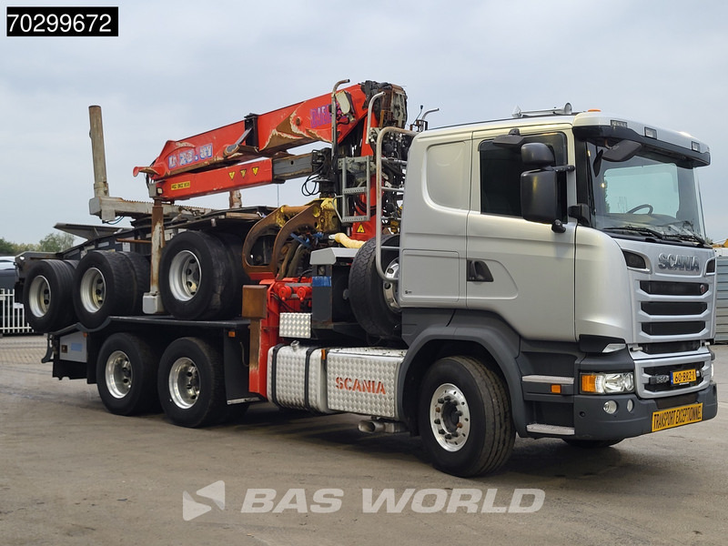 Scania R580 R 6X4 NL-Truck Diebolt D28.81 Kran Crane Holztransport + Dolly Retarder Euro 6 - Tovornjak za prevoz lesa, Tovornjak z dvigalom: slika 3 Scania R580 R 6X4 NL-Truck Diebolt D28.81 Kran Crane Holztransport + Dolly Retarder Euro 6 - Tovornjak za prevoz lesa, Tovornjak z dvigalom: slika 3