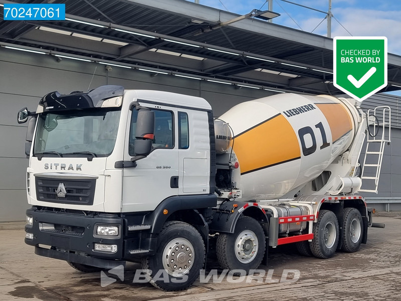 Sitrak G5 350 8X4 NEW! 8m3 Liebherr Mixer Big-Axle Steel Suspension - Avtomešalec: slika 1 Sitrak G5 350 8X4 NEW! 8m3 Liebherr Mixer Big-Axle Steel Suspension - Avtomešalec: slika 1