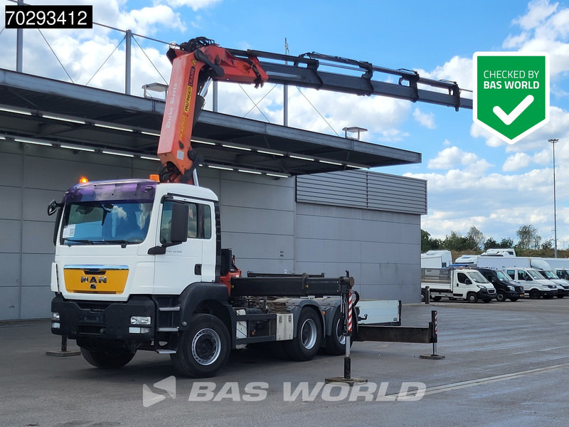 MAN TGS 33.480 6X4 Tractorhead with Palfinger PK42505 Crane Kran Retarder Big-Axle Manual Euro 5 - Vlačilec: slika 1 MAN TGS 33.480 6X4 Tractorhead with Palfinger PK42505 Crane Kran Retarder Big-Axle Manual Euro 5 - Vlačilec: slika 1