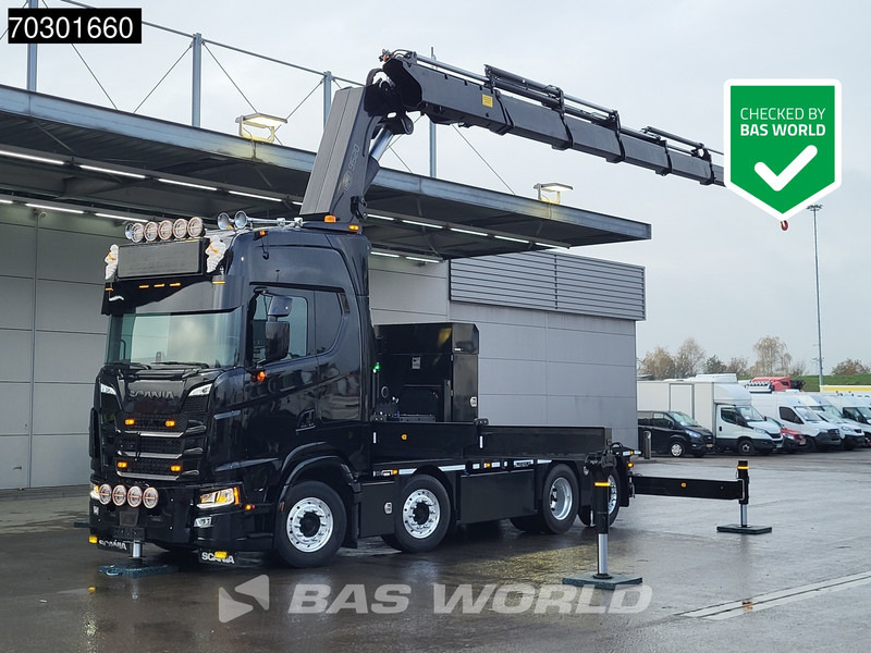 Scania S660 8X2 HMF 9520OK-RCS Crane Kran Fifth wheel Full Air Lift+steering axle - Vlačilec: slika 1 Scania S660 8X2 HMF 9520OK-RCS Crane Kran Fifth wheel Full Air Lift+steering axle - Vlačilec: slika 1