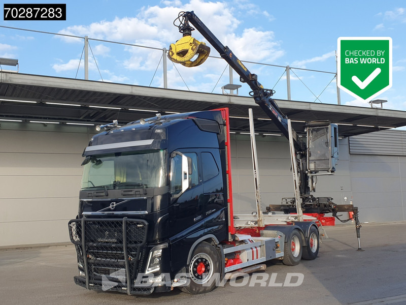 Volvo FH16 750 FH16 6X4 HIAB E96S 79 wood crane Retarder Dynamic-Steering Big-Axle Euro 6 - Tovornjak za prevoz lesa, Tovornjak z dvigalom: slika 1 Volvo FH16 750 FH16 6X4 HIAB E96S 79 wood crane Retarder Dynamic-Steering Big-Axle Euro 6 - Tovornjak za prevoz lesa, Tovornjak z dvigalom: slika 1