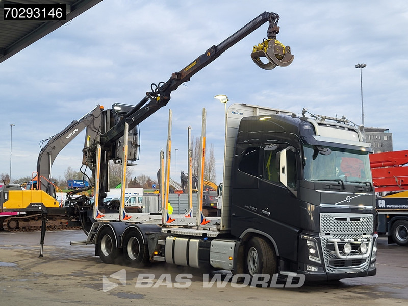 Volvo FH16 750 FH16 6X4 HIAB LOGLIFT F108S 83 Wood crane Retarder VEB+ Big-Axle Euro 6 - Tovornjak za prevoz lesa, Tovornjak z dvigalom: slika 3 Volvo FH16 750 FH16 6X4 HIAB LOGLIFT F108S 83 Wood crane Retarder VEB+ Big-Axle Euro 6 - Tovornjak za prevoz lesa, Tovornjak z dvigalom: slika 3