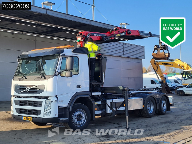 Volvo FM 330 FM 6X2 Palfinger Epsilon Z-Crane VDL Hook Lift+Steering Axle - Kotalni prekucni tovornjak, Tovornjak z dvigalom: slika 1 Volvo FM 330 FM 6X2 Palfinger Epsilon Z-Crane VDL Hook Lift+Steering Axle - Kotalni prekucni tovornjak, Tovornjak z dvigalom: slika 1