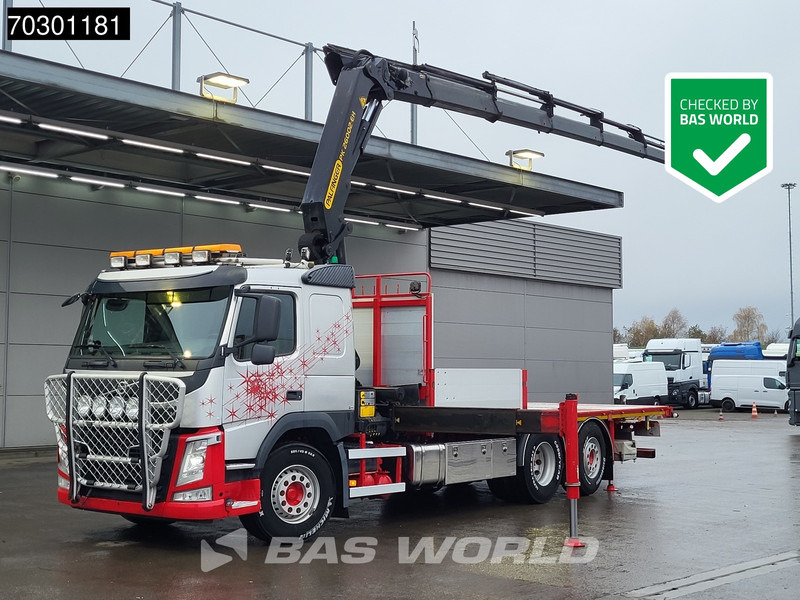 Volvo FM 410 FM 6X2 Palfinger PK 26002-EH E Kran Crane Lift +steering axle Automatic Euro 6 - Tovornjak s kesonom, Tovornjak z dvigalom: slika 1 Volvo FM 410 FM 6X2 Palfinger PK 26002-EH E Kran Crane Lift +steering axle Automatic Euro 6 - Tovornjak s kesonom, Tovornjak z dvigalom: slika 1