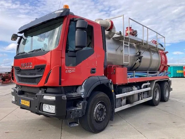 Iveco Eurotrakker 410 6X4 COMBI ZUIG PERS RVS TANK - Vakuumski tovornjak: slika 1 Iveco Eurotrakker 410 6X4 COMBI ZUIG PERS RVS TANK - Vakuumski tovornjak: slika 1