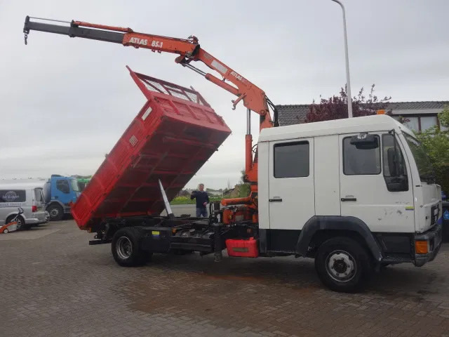 MAN 12.224 DC,8,5 TON ATLAS KRAAN,KIPPER,MANUAL POMP - Tovornjak prekucnik, Tovornjak z dvigalom: slika 1 MAN 12.224 DC,8,5 TON ATLAS KRAAN,KIPPER,MANUAL POMP - Tovornjak prekucnik, Tovornjak z dvigalom: slika 1