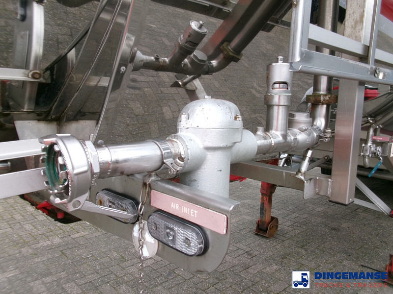 Polprikolica cisterna Clayton Chemical tank inox 18 m3 / 1 comp: slika 10