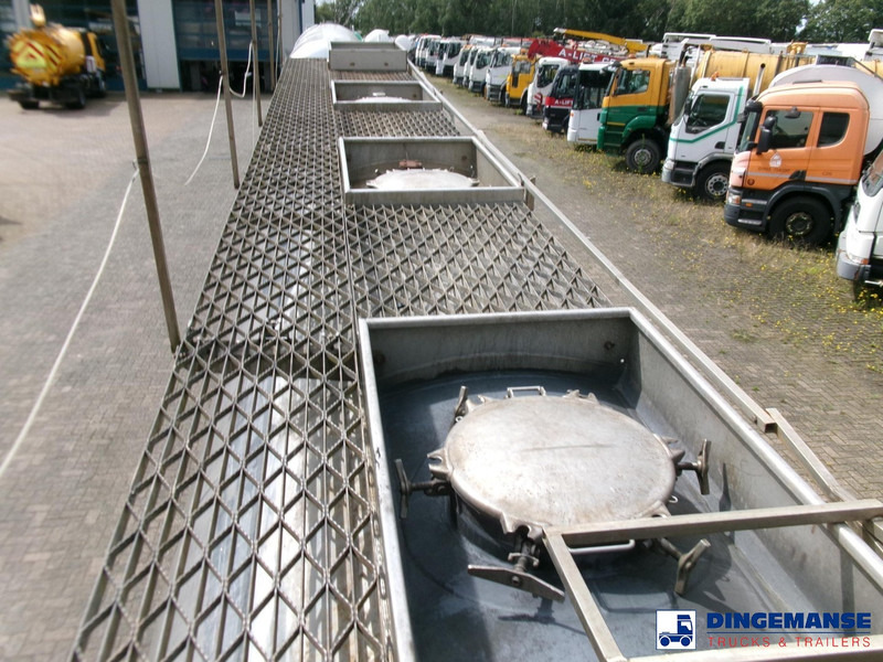 Polprikolica cisterna Crane Fruehauf Chemical ACID tank inox 30 m3 / 1 comp: slika 12
