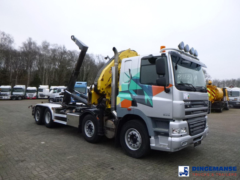 DAF CF 85.410 8x2 Hyva container hook + crane - Tovornjak z dvigalom: slika 2 DAF CF 85.410 8x2 Hyva container hook + crane - Tovornjak z dvigalom: slika 2