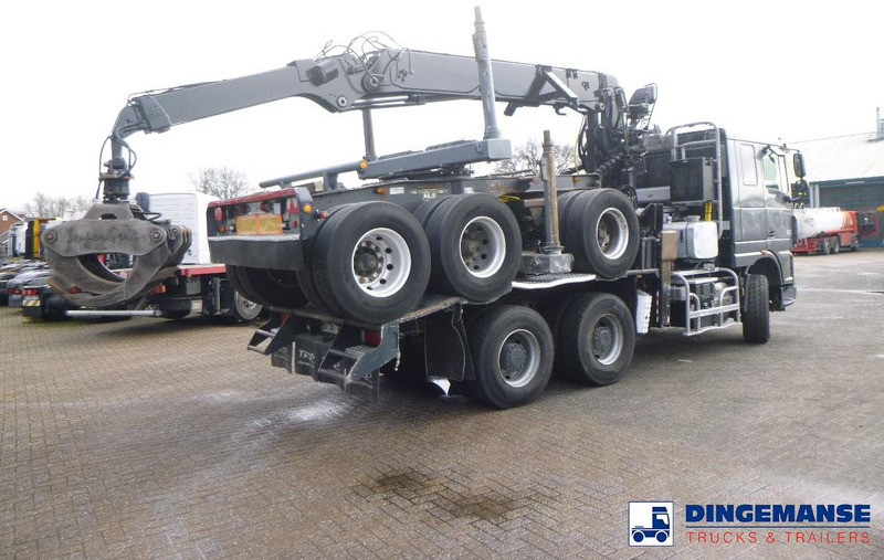 DAF XF 105.510 6x4 + Loglift F281S83 crane / timber truck + dolly - Tovornjak za prevoz lesa, Tovornjak z dvigalom: slika 4 DAF XF 105.510 6x4 + Loglift F281S83 crane / timber truck + dolly - Tovornjak za prevoz lesa, Tovornjak z dvigalom: slika 4