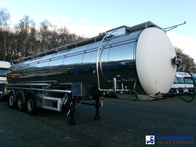 Feldbinder Chemical tank inox 33.5 m3 / 1 comp + pump - Polprikolica cisterna: slika 2 Feldbinder Chemical tank inox 33.5 m3 / 1 comp + pump - Polprikolica cisterna: slika 2