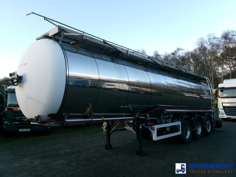 Feldbinder Chemical tank inox 33.5 m3 / 1 comp + pump - Polprikolica cisterna: slika 1 Feldbinder Chemical tank inox 33.5 m3 / 1 comp + pump - Polprikolica cisterna: slika 1