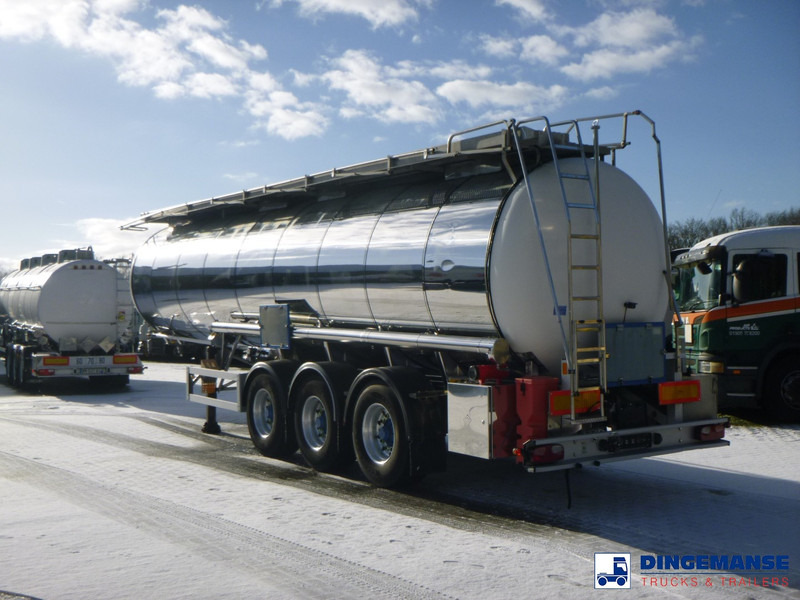 Feldbinder Chemical tank inox L4BH 30 m3 / 1 comp + pump - Polprikolica cisterna: slika 3 Feldbinder Chemical tank inox L4BH 30 m3 / 1 comp + pump - Polprikolica cisterna: slika 3