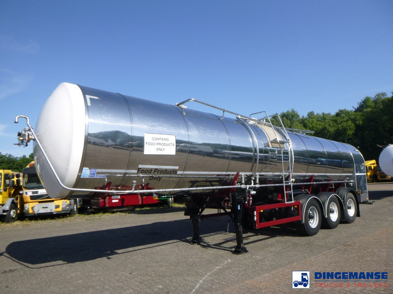 Feldbinder Food tank inox 30 m3 / 1 comp - Polprikolica cisterna: slika 1 Feldbinder Food tank inox 30 m3 / 1 comp - Polprikolica cisterna: slika 1