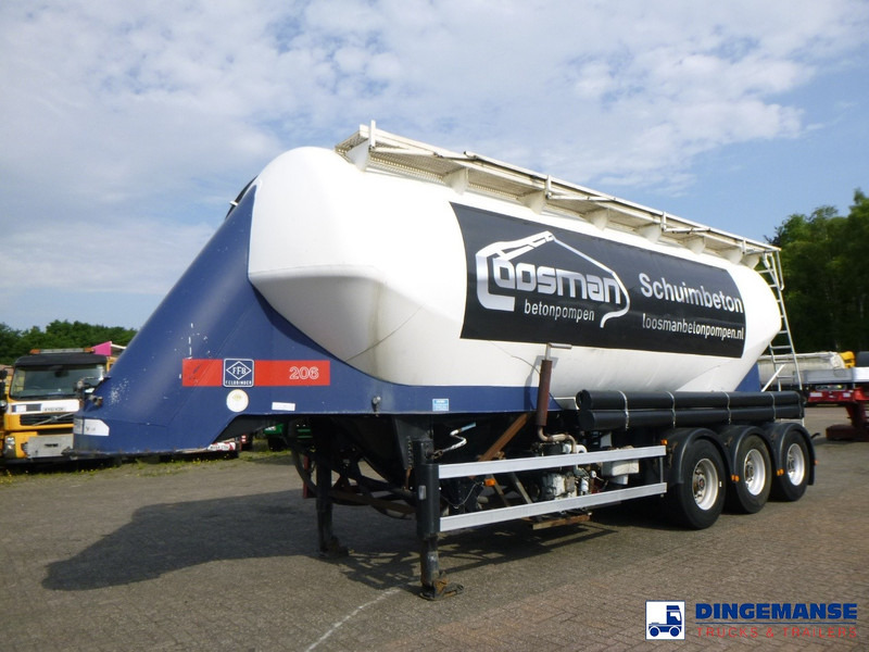 Feldbinder Powder tank alu 40 m3 / 1 comp + compressor - Polprikolica cisterna: slika 1 Feldbinder Powder tank alu 40 m3 / 1 comp + compressor - Polprikolica cisterna: slika 1