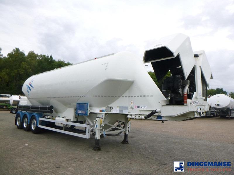 Feldbinder Powder tank alu 50 m3 + compressor - Polprikolica cisterna: slika 2 Feldbinder Powder tank alu 50 m3 + compressor - Polprikolica cisterna: slika 2