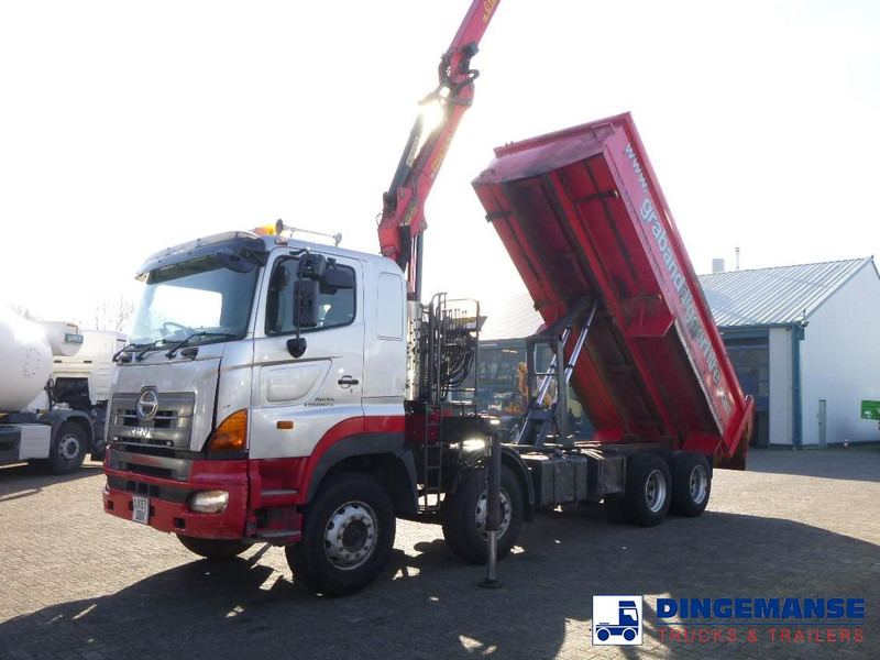 Hino FY1EUKA 8x4 tipper RHD + Palfinger E120L + grapple - Tovornjak z dvigalom: slika 1 Hino FY1EUKA 8x4 tipper RHD + Palfinger E120L + grapple - Tovornjak z dvigalom: slika 1