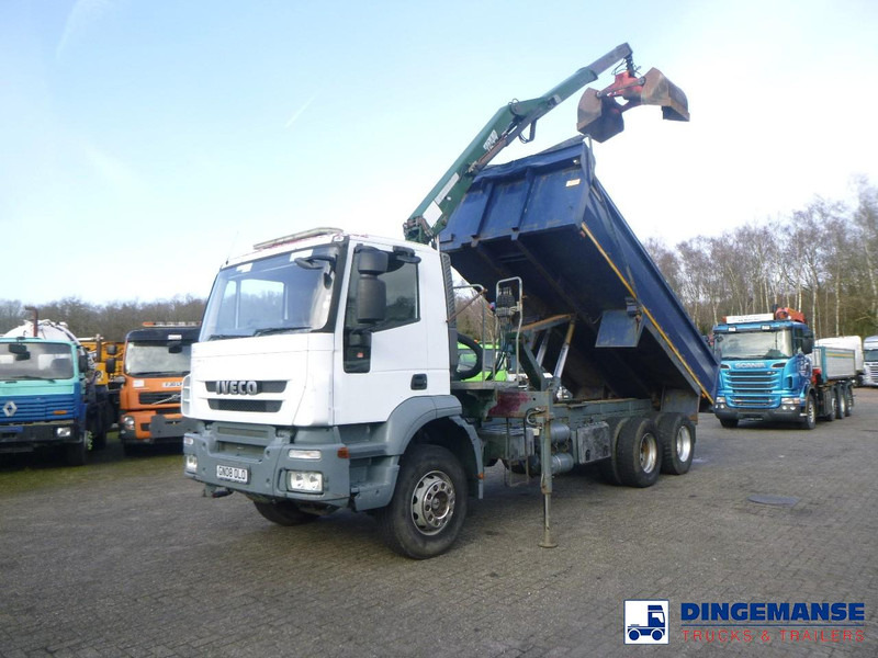 Iveco AD260T33 6X4 RHD tipper + HMF crane - Tovornjak z dvigalom: slika 1 Iveco AD260T33 6X4 RHD tipper + HMF crane - Tovornjak z dvigalom: slika 1