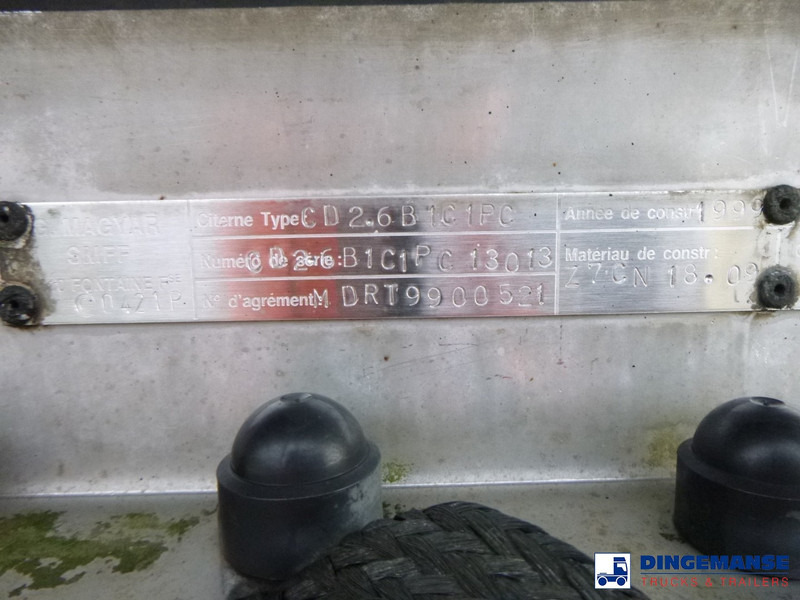 Polprikolica cisterna Magyar Bitumen tank inox 30 m3 / 1 comp: slika 18
