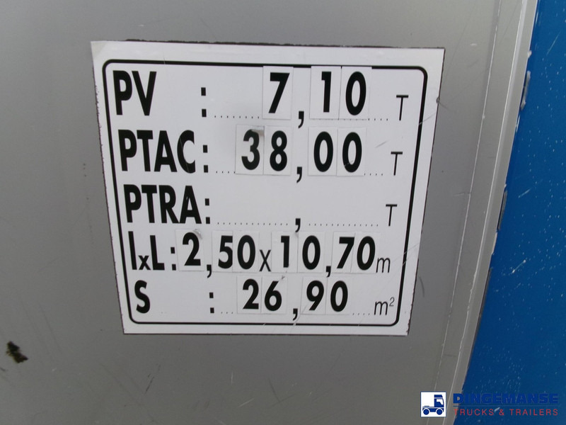 Polprikolica cisterna Magyar Bitumen tank inox 32 m3 / 1 comp: slika 18