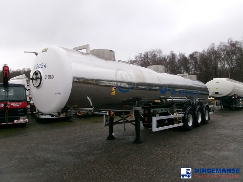 Magyar Chemical tank inox 22.5 m3 / 1 comp - Polprikolica cisterna: slika 1 Magyar Chemical tank inox 22.5 m3 / 1 comp - Polprikolica cisterna: slika 1