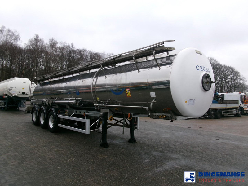 Magyar Chemical tank inox 22.5 m3 / 1 comp - Polprikolica cisterna: slika 2 Magyar Chemical tank inox 22.5 m3 / 1 comp - Polprikolica cisterna: slika 2