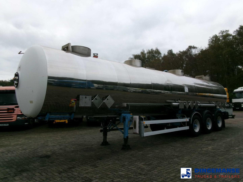 Magyar Chemical tank inox L4BH 33.5 m3 / 3 comp - Polprikolica cisterna: slika 1 Magyar Chemical tank inox L4BH 33.5 m3 / 3 comp - Polprikolica cisterna: slika 1
