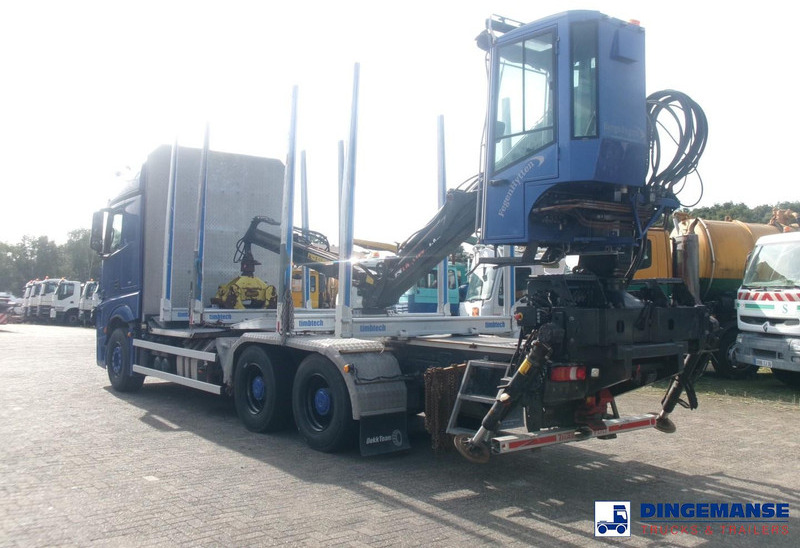 Mercedes-Benz Actros 2663 6x4 Euro 6 loglift F96 crane timber truck - Tovornjak za prevoz lesa, Tovornjak z dvigalom: slika 3 Mercedes-Benz Actros 2663 6x4 Euro 6 loglift F96 crane timber truck - Tovornjak za prevoz lesa, Tovornjak z dvigalom: slika 3