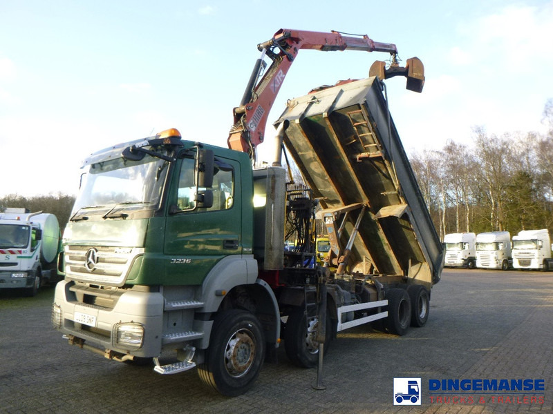 Mercedes-Benz Axor 3236 8x4 RHD tipper + Hiab 1283 DK-2 Duo - Tovornjak z dvigalom: slika 1 Mercedes-Benz Axor 3236 8x4 RHD tipper + Hiab 1283 DK-2 Duo - Tovornjak z dvigalom: slika 1