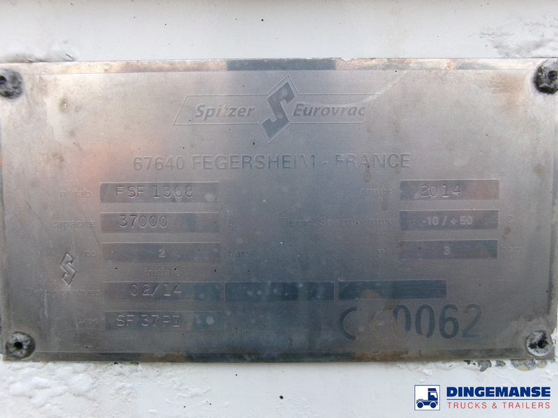 Polprikolica cisterna SPITZER Powder tank alu 37 m3 / 1 comp: slika 11