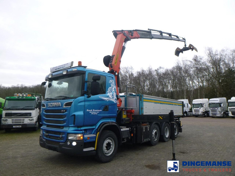Scania R 500 8X2 tipper + Palfinger PK27001 EHD - Tovornjak z dvigalom: slika 1 Scania R 500 8X2 tipper + Palfinger PK27001 EHD - Tovornjak z dvigalom: slika 1