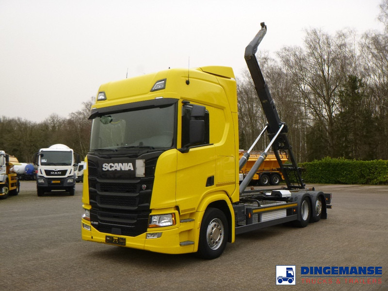 Scania R450 6x2 Euro 6C + Retarder + Meiller container hook 18.000 kg - Kotalni prekucni tovornjak: slika 1 Scania R450 6x2 Euro 6C + Retarder + Meiller container hook 18.000 kg - Kotalni prekucni tovornjak: slika 1