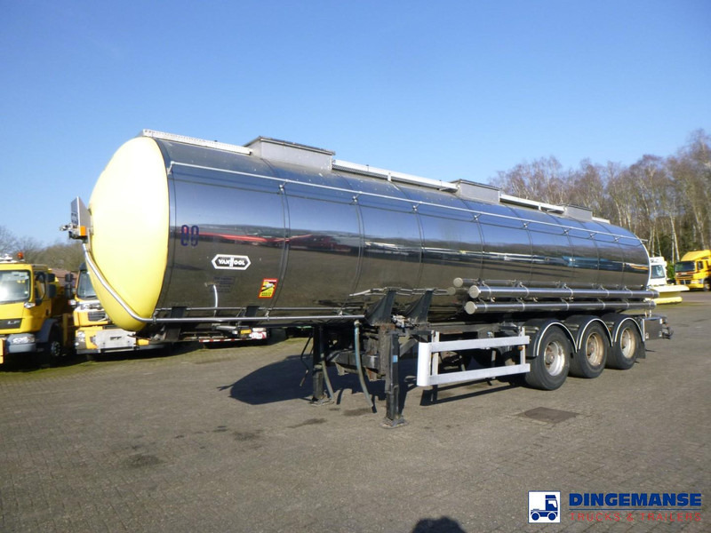 Van Hool Chemical tank inox 30 m3 / 1 comp - Polprikolica cisterna: slika 1 Van Hool Chemical tank inox 30 m3 / 1 comp - Polprikolica cisterna: slika 1