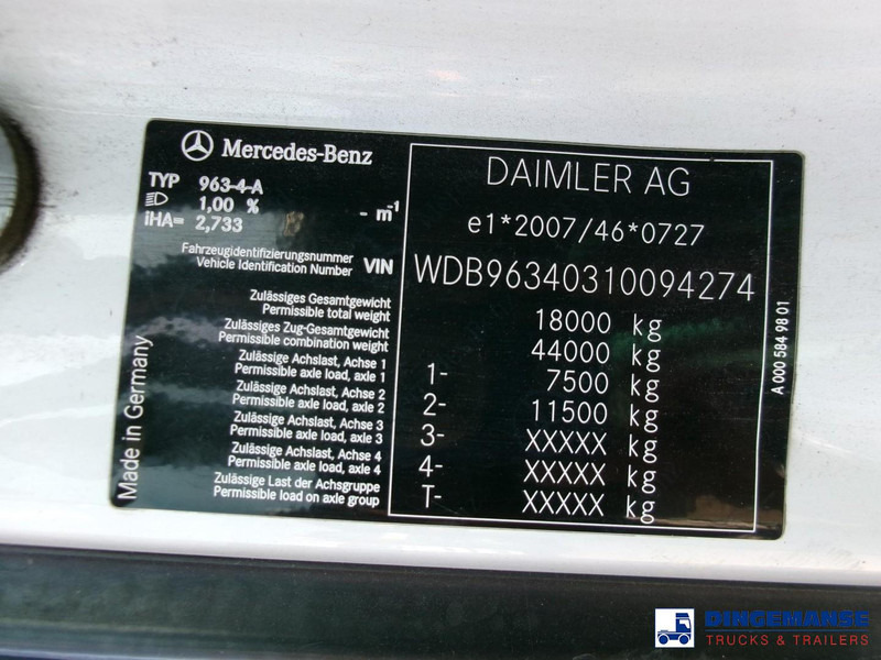 Vlačilec Mercedes-Benz Actros 1843 4x2 Euro 6 / ADR + PTO: slika 20 Vlačilec Mercedes-Benz Actros 1843 4x2 Euro 6 / ADR + PTO: slika 20
