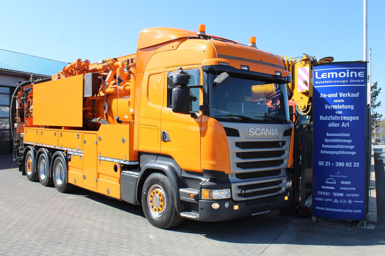 Scania R450 8x4 Kroll 19m³ Wasserrückgewinner Kombi-HD - Vakuumski tovornjak: slika 1 Scania R450 8x4 Kroll 19m³ Wasserrückgewinner Kombi-HD - Vakuumski tovornjak: slika 1