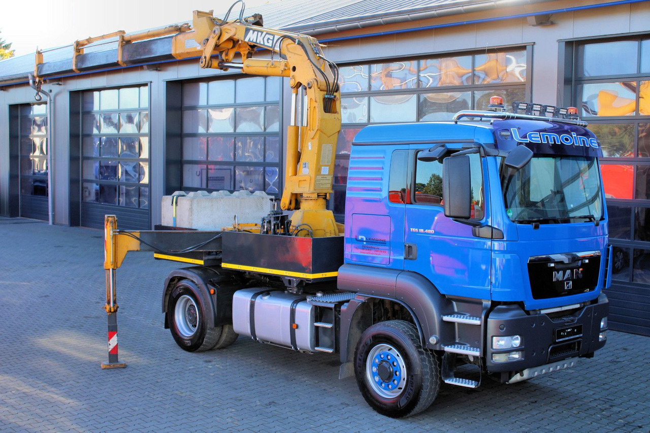 MAN TGS 18.480 4x4 BLS SZM+Pritsche MKG HLK 340 Kran - Vlačilec: slika 1 MAN TGS 18.480 4x4 BLS SZM+Pritsche MKG HLK 340 Kran - Vlačilec: slika 1