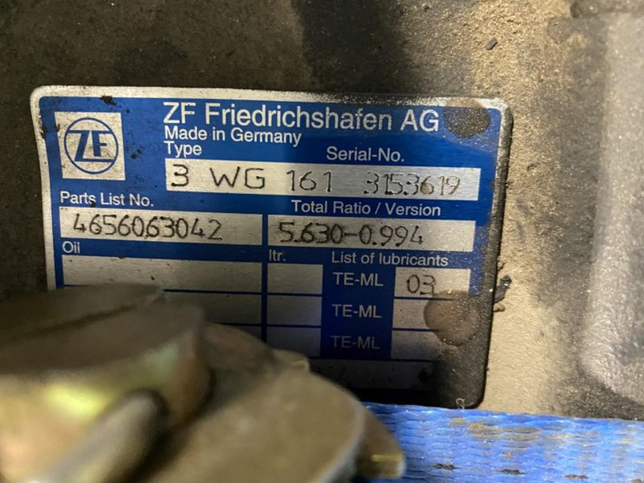 ZF 3WG161 - Transmission za Oprema za rokovanje z materiali: slika 5 ZF 3WG161 - Transmission za Oprema za rokovanje z materiali: slika 5