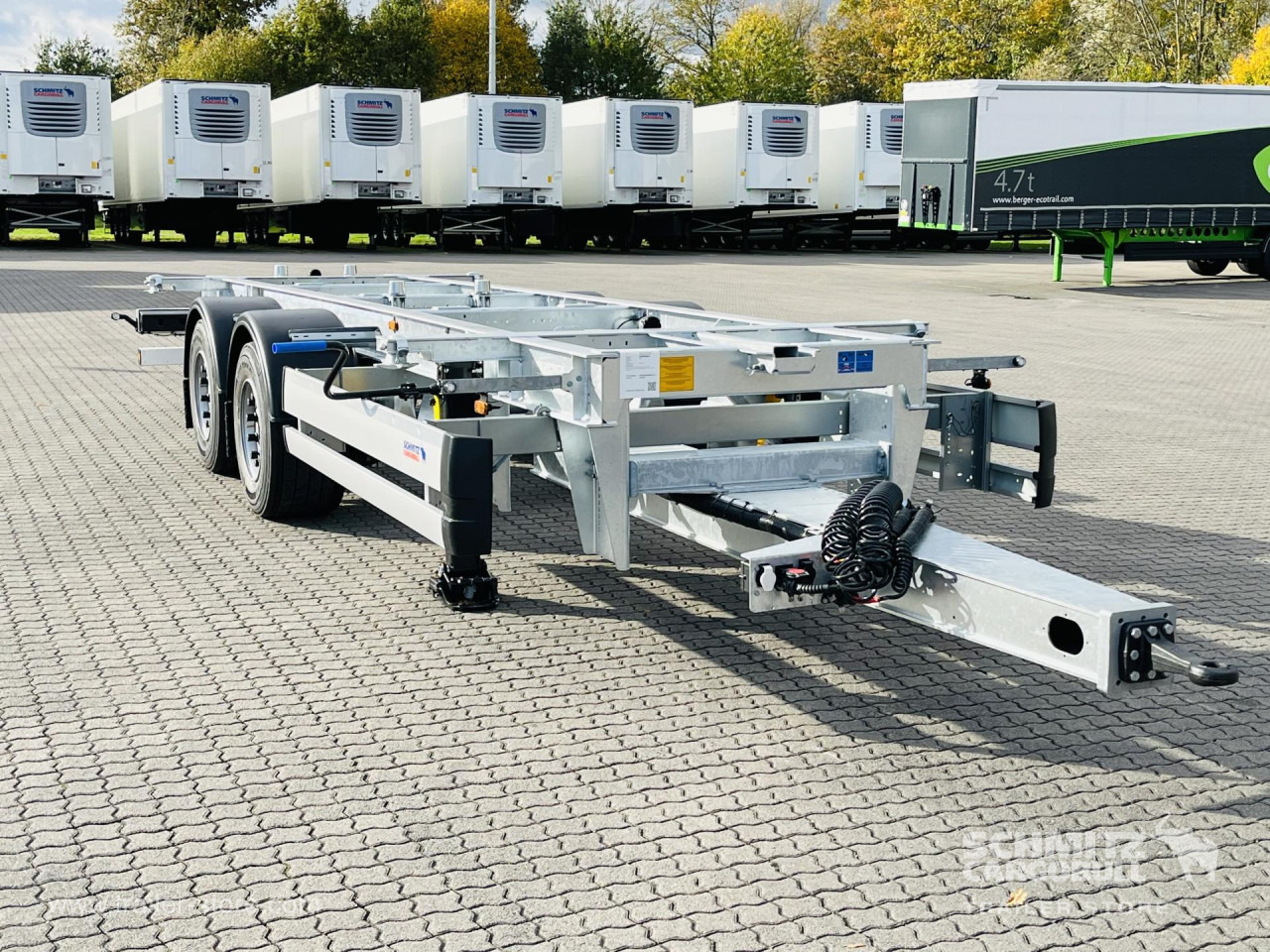 SCHMITZ Zentralachsanhänger Wechselfahrgestell - Kontejnerska prikolica/ Prikolica z zamenljivim tovoriščem: slika 1 SCHMITZ Zentralachsanhänger Wechselfahrgestell - Kontejnerska prikolica/ Prikolica z zamenljivim tovoriščem: slika 1