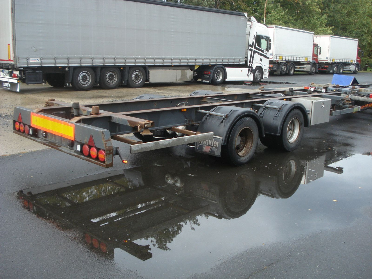 Krebs Jumbo Tandem für 7,82 WBs - Kontejnerska prikolica/ Prikolica z zamenljivim tovoriščem: slika 3 Krebs Jumbo Tandem für 7,82 WBs - Kontejnerska prikolica/ Prikolica z zamenljivim tovoriščem: slika 3