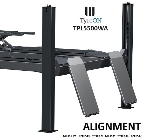 TPL5500WA 4 post alignment lift - 5.6 meter runways - Fully integrated free wheels lifting system - 5.5T - Oprema za delavnice: slika 3 TPL5500WA 4 post alignment lift - 5.6 meter runways - Fully integrated free wheels lifting system - 5.5T - Oprema za delavnice: slika 3
