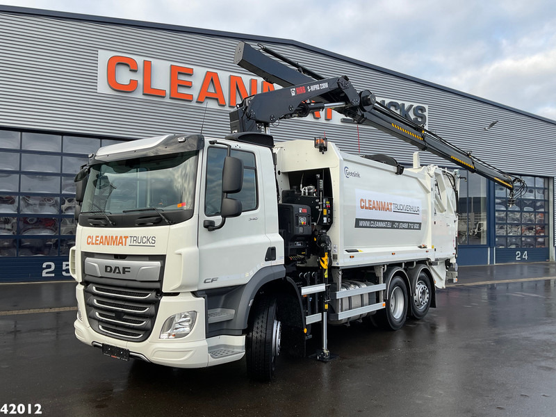 DAF FAN CF 340 Hiab 23 Tonmeter laadkraan - Smetarski tovornjak: slika 1 DAF FAN CF 340 Hiab 23 Tonmeter laadkraan - Smetarski tovornjak: slika 1