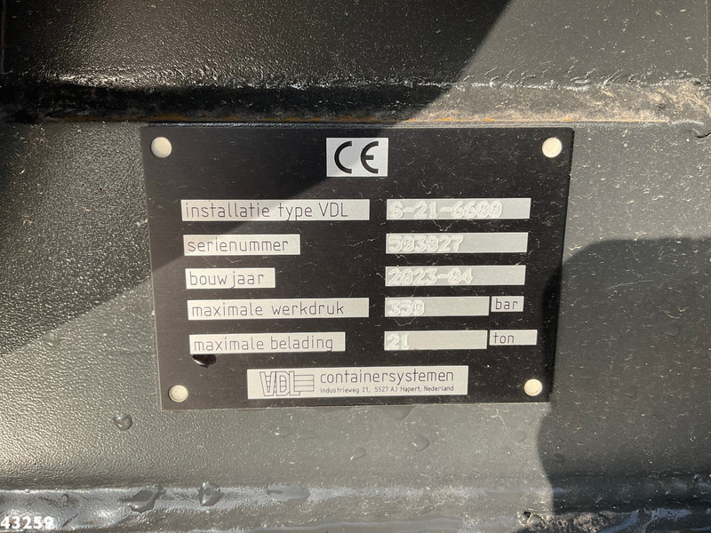 Kotalni prekucni tovornjak DAF FAN CF 430 VDL 21 Ton haakarmsysteem: slika 18
