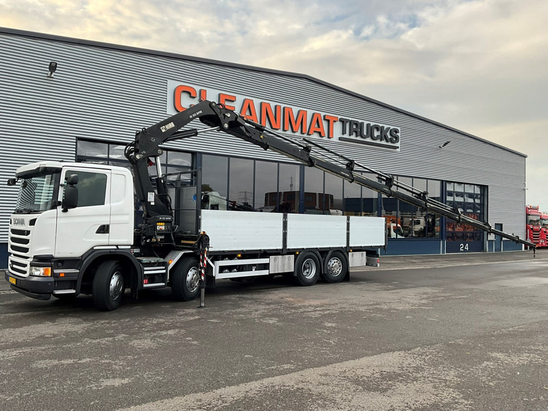 Scania G 450 8x2 Euro 6 Hiab 32 Tonmeter laadkraan Just 114.221 km! - Tovornjak z dvigalom: slika 1 Scania G 450 8x2 Euro 6 Hiab 32 Tonmeter laadkraan Just 114.221 km! - Tovornjak z dvigalom: slika 1