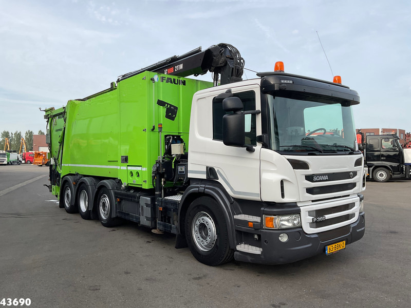 Scania P 360 Faun 18m³ + Hiab crane + Underground Container Washing Installation - Smetarski tovornjak: slika 3 Scania P 360 Faun 18m³ + Hiab crane + Underground Container Washing Installation - Smetarski tovornjak: slika 3