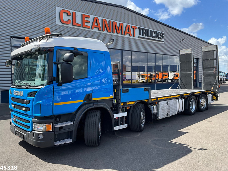 Scania P 410 8x2 Euro 6 Retarder Autotransporter met hydraulische oprijrampen - Tovornjak avtotransporter: slika 1 Scania P 410 8x2 Euro 6 Retarder Autotransporter met hydraulische oprijrampen - Tovornjak avtotransporter: slika 1