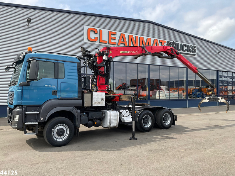 MAN TGS 33.480 6x6 Euro 6 Palfinger 27 Tonmeter boomkraan - Vlačilec: slika 1 MAN TGS 33.480 6x6 Euro 6 Palfinger 27 Tonmeter boomkraan - Vlačilec: slika 1