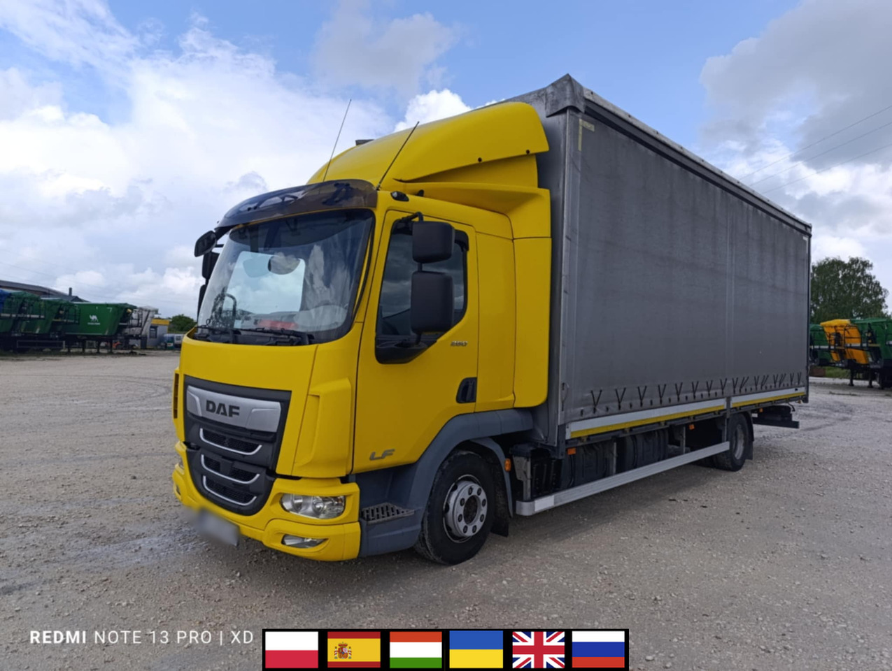DAF LF 260 / Curtainsider 18 EPAL / sleeper cab - Tovornjak s ponjavo: slika 1 DAF LF 260 / Curtainsider 18 EPAL / sleeper cab - Tovornjak s ponjavo: slika 1